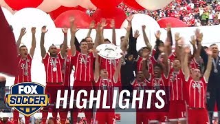 Bayern Munich celebrates their 5th consecutive Bundesliga title win | 2016-17 Bundesliga Highlights