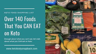 Over 140 Foods That You Can Eat on Keto!