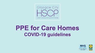 COVID-19 Care Homes PPE advice - Webinar