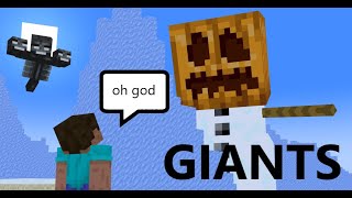 I made Minecraft Mobs GIANTS.....