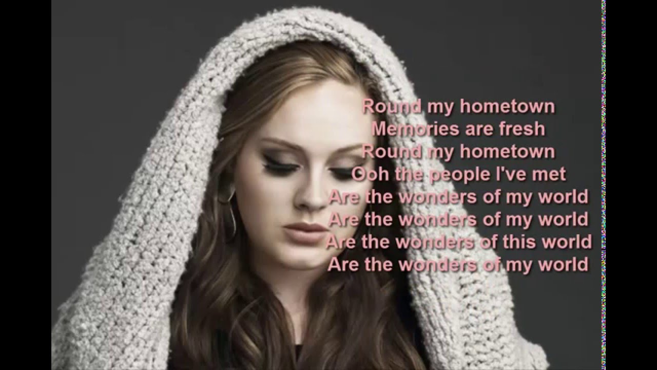 Adele Hometown Glory - ( Lyrics Video) - Karaoke Music - Cover Audio ...