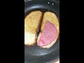 double melted cheese sandwich with roast beef slices