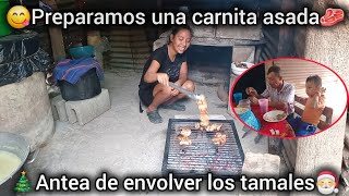 🥰Disfrutamos una carnita asada🥩Junto a Elenita 🎄Feliz Navidad a todos🥳🎄