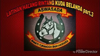 Latihan halang rintang kuda belanda part.3