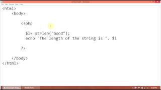 PHP Tutorial : How to find a string length using strlen string function in php