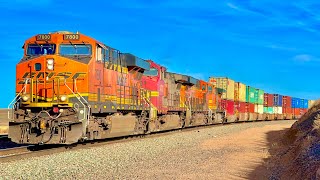 Peak Season Action on the BNSF Southern Transcon! Late November, 2024