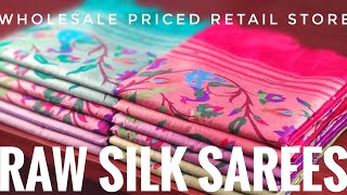 #ROOPNIKHARNX #RNSILKS #RAWSILK  LATEST PURE RAW SILK SAREES COLLECTION AT WHOLESALE PRICES