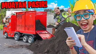 MUATAN PASIR PAKAI TRUCK!!! BERAT BANGET, KUAT GAK YA....? RODANYA COPOT!!!