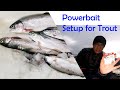 Powerbait Setup for Bank Fishing Stocked Trout - Fishing off a Dam