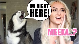 Pretending Meeka Is Invisible PRANK! (SHE GOT MAD!)