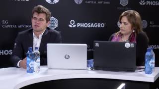 World champion (again!) Magnus Carlsen in the studio