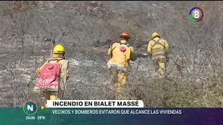 Incendio en Bialet Masse: Más de 10 cuarteles trabajan para cobatir las llamas