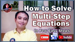 Grade 7 Math Q2: How to Solve Linear Equations in One Variable (Multi-Step Method)
