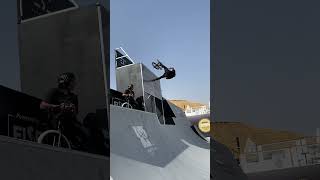 Paul Theolen was busy dropping jaws in qualifying at the UCI BMX Freestyle World Cup in Diriyah. 😦