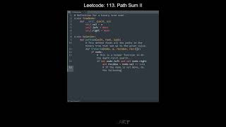 Leetcode 113. Path Sum II in Python | Python Leetcode | Python Coding Tutorial | Python Coding ASMR