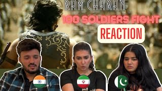 RAM CHARAN 100 SOLDIERS FIGHT REACTION | Foreigners REACT | 4 Idiots React