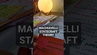 MACHIAVELLI STATECRAFT THEORY #upsc #upsc #polity #machiavelli #ntanet #shorts #shortfeed #youtube