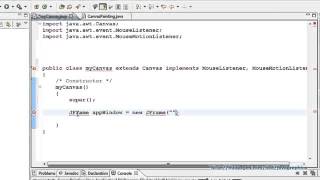 Java Graphics Tutorial 1 Creating A Window to Place A Canvas on It YouTube