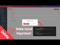 Delete record Department in DB | HR Management Laravel 9