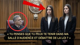 Un Juge Humilie Des Jumelles Au Tribunal… Sans Savoir Qu'il Vient De Défier Deux Génies Du Droit !