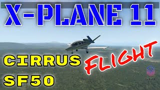 X-Plane 11 | Cirrus SF50 Simulator Flight | PXN-2119ii