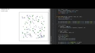 Simulation: Evolving Simple Organisms using a Genetic Algorithm