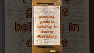 interesting diary. orange book. planning goals is believing in dreams #quote #dailydiary #ramunas