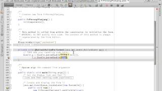 (Java Netbeans UML part 2) Simple Swing Application using Generated Java Code