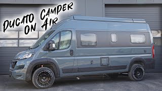 Nie wieder Auffahrkeile! Vollluft Fahrwerk im Fiat Ducato Campervan!