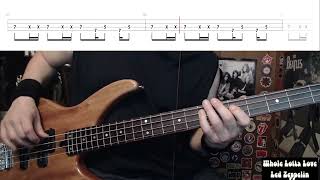 Whole Lotta Love by Led Zeppelin - Bass Cover with Tabs Play-Along