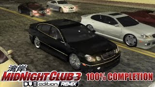 Midnight Club 3: DUB Edition REMIX 100% Completion