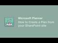Microsoft Planner: How to Add a Plan to Your SharePoint Site