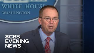 Mulvaney says delay in Ukraine aid linked to DOJ investigation