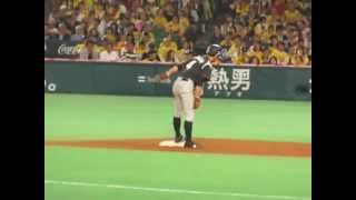 15.10.14　CSソフトバンク×ロッテ第１戦　荻野貴司盗塁