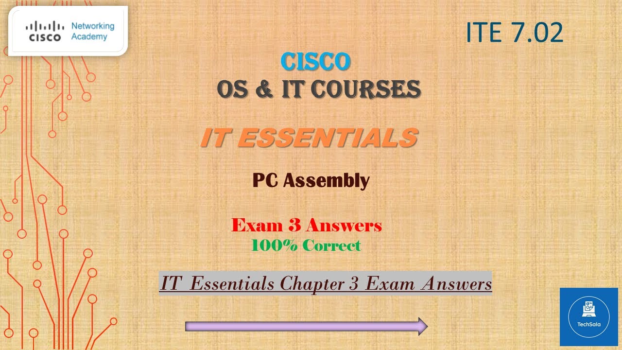 IT Essentials Chapter 3 Exam Answers |CISCO IT Essentials Exam 3 ...