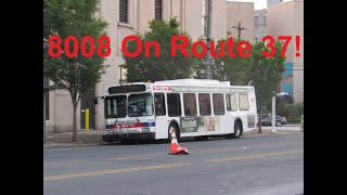 NeoplanDude | SEPTA 2005 New Flyer D40LF #8008 Hauling Ass On Route 37, To Broad \u0026 Snyder!