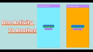 How to move from one activity to another activity in android studio on button click.
