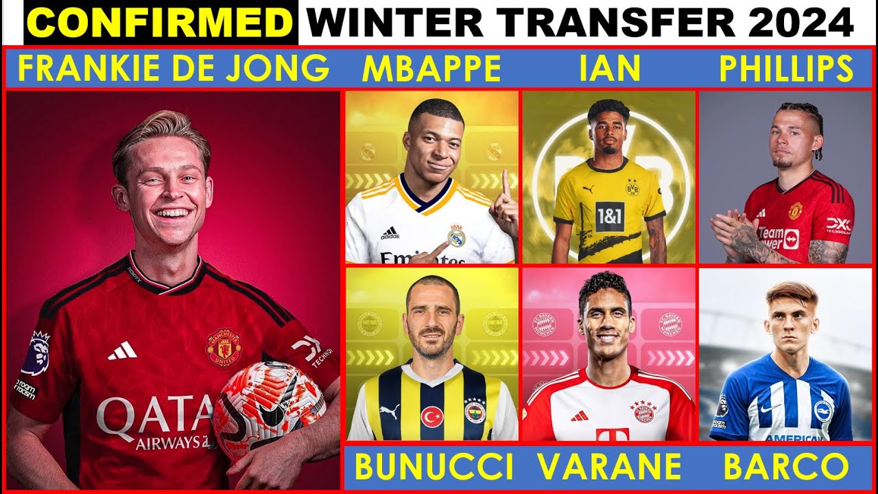 🚨 ALL CONFIRMED TRANSFERS WINTER 2024 🔥, FRANKIE DE JONG🔥, RAPHAEL ...