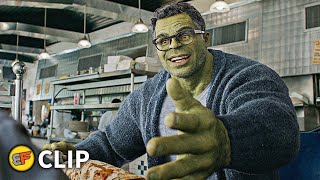 Smart Hulk Diner Scene - Avengers Endgame 2019 Movie Clip HD