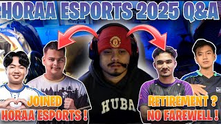 CR7 HORAA Q\u0026A ON HORAA ESPORTS 2025 💜 TALKS ABOUT SLEEPY JIGGLE MALIK BORO COOLBOY VIBERSAIMON 💜