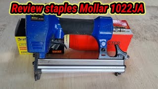 Tukang Mebel wajib punya alat ini!! review staples angin mollar 1022JA