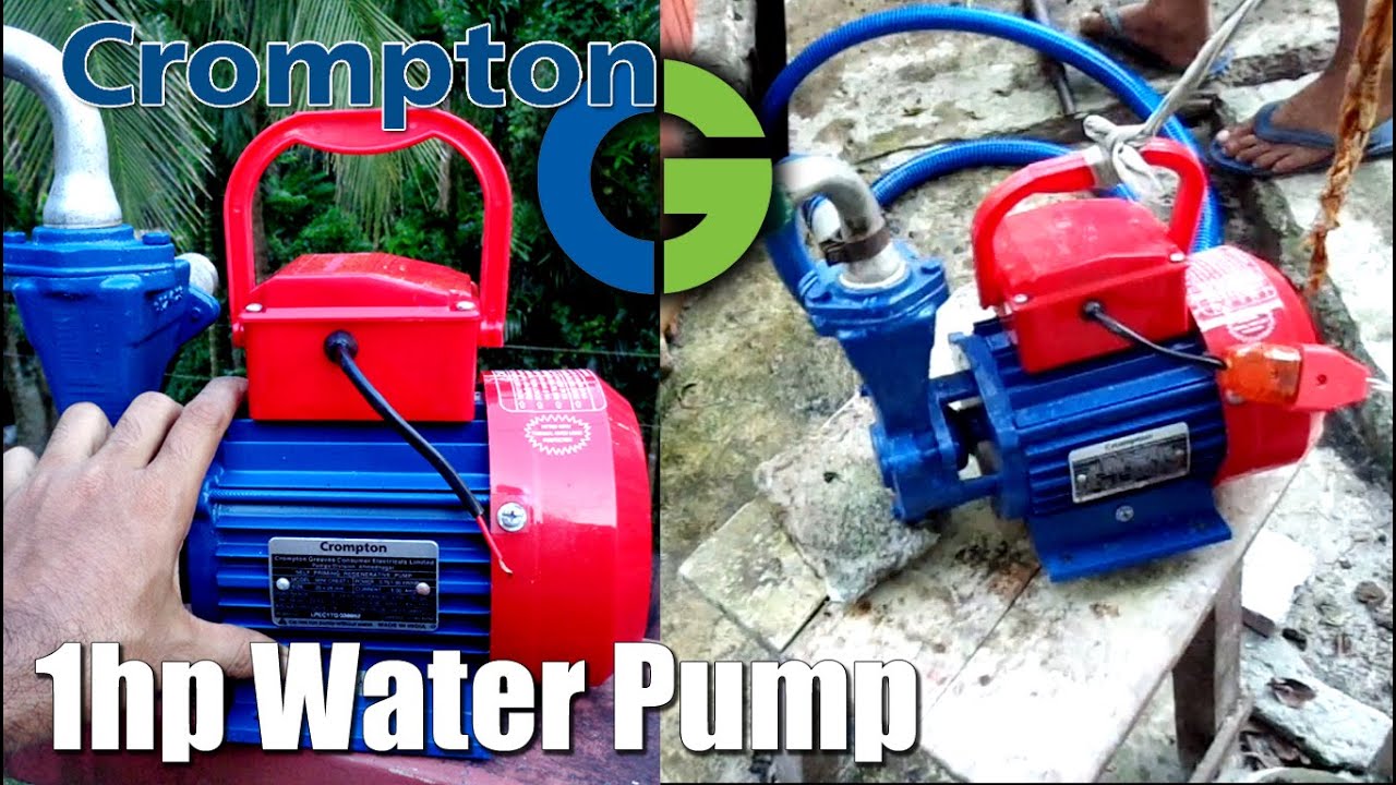 1hp Water Pump Crompton Water Pump Youtube