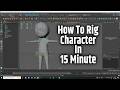 How to Rig a Character in 15 Minutes | Beginner Friendly Tutorial | Maya Rigging