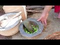 lunch mai dagith haakh ki recipe banayi mashed collard greens mudstove cooking with asma