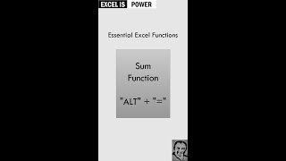 Excel essentials: SUM function tutorial #shorts