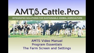 AMTS Essentials Farm Screen and Settings Tutorial