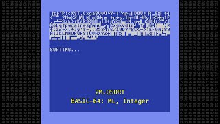 C64 BASIC Compilers Speed Test using the Quicksort algorithm