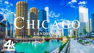 CHICAGO 4K - Scenic Relaxation Film With Calming Music - 4K Video Ultra HD