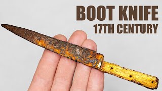Old Rusty Cossack Knife Restoration