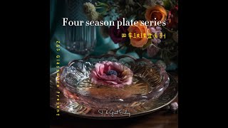 Four season glass plate series by ZGS glassware